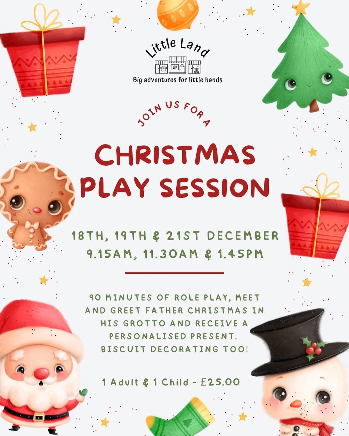 Christmas Play Session - Meet Santa and Receive a Personalised Present 