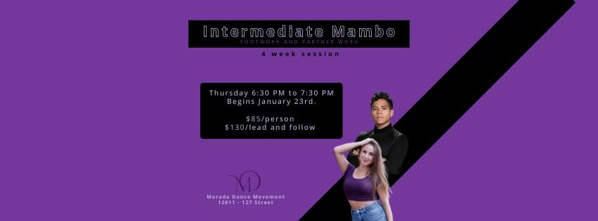 Intermediate Mambo Footwork and Partnerwork 4 Week Session