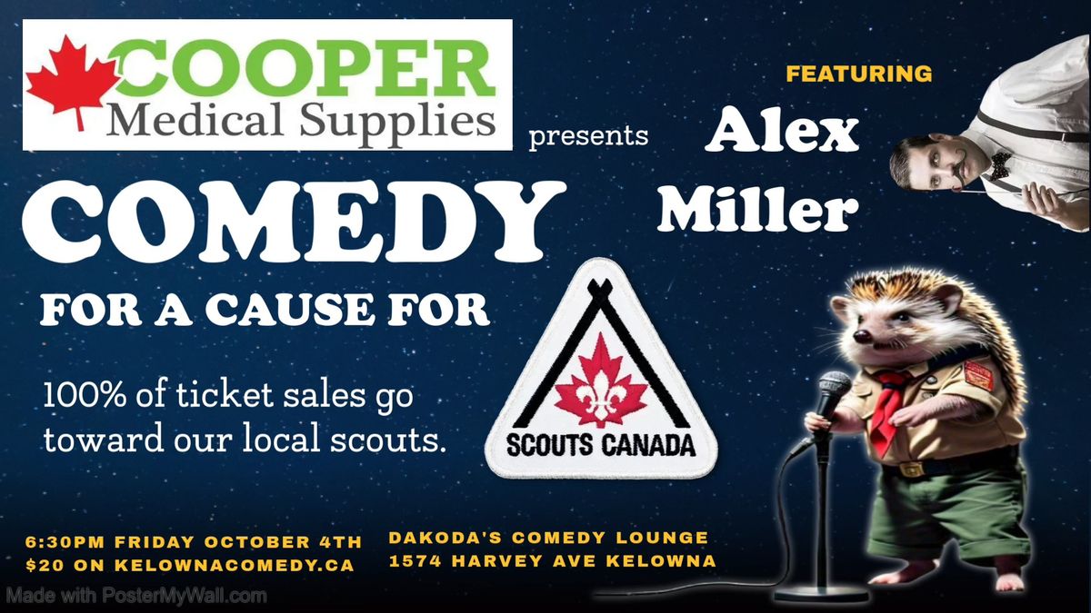 Comedy for a Cause for Scouts Canada presented by Cooper Medical Supplies