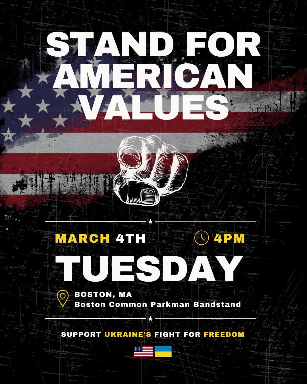 RALLY - STAND FOR AMERICAN VALUES