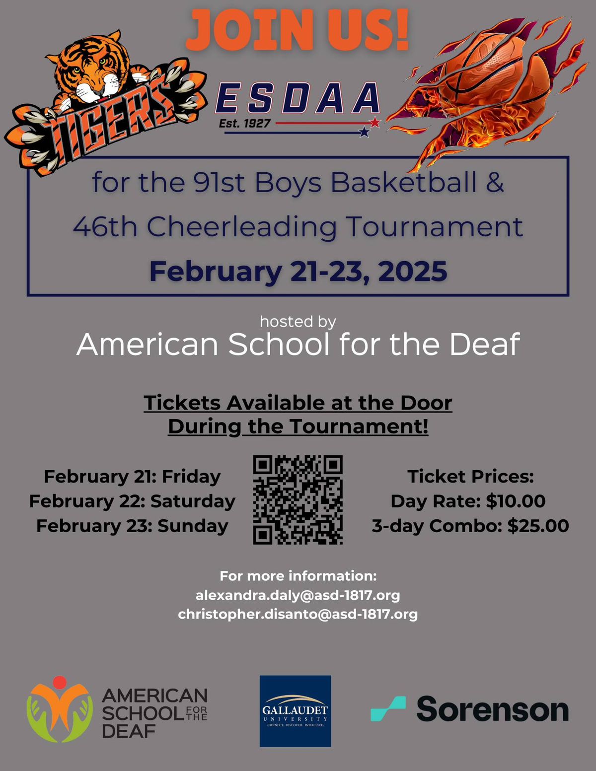 ESDAA Div. 1 Boys Basketball Tournament & Cheerleading Competition