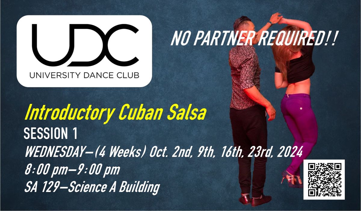 UDC Dance Classes: INTRODUCTORY CUBAN SALSA - FALL SESSION