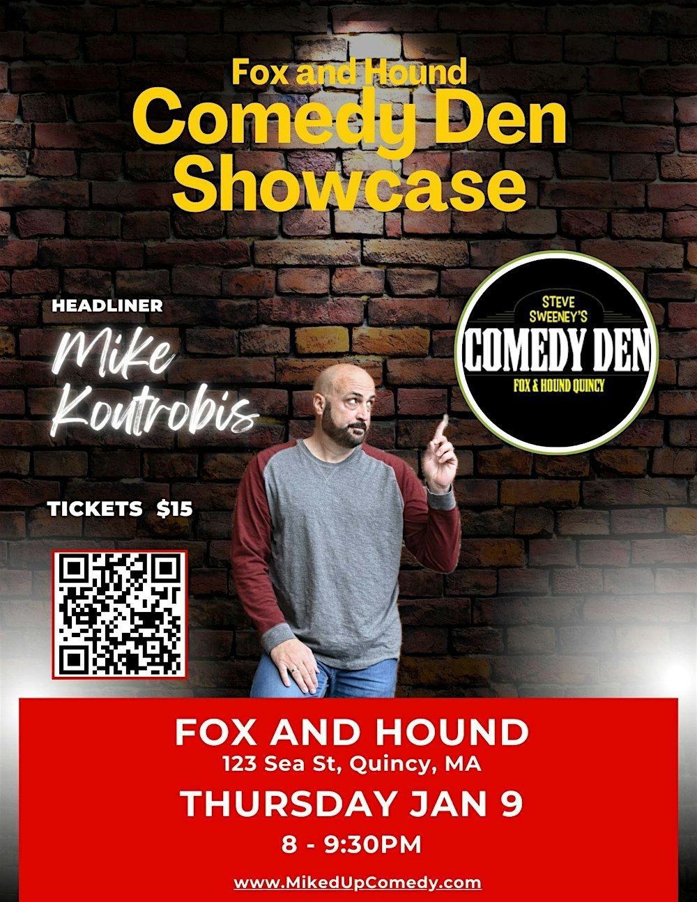 Fox and Hound Comedy Den Showcase