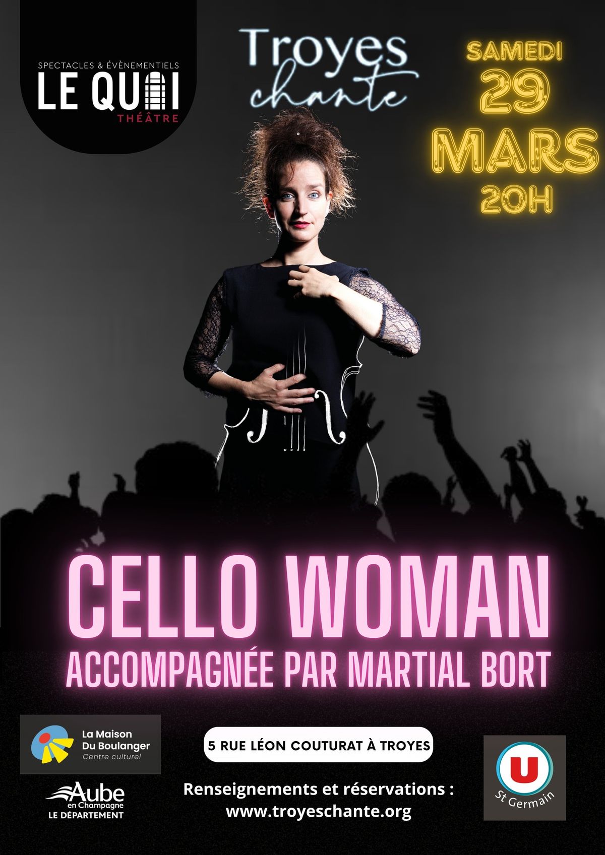 Concert Cello woman - Troyes Chante