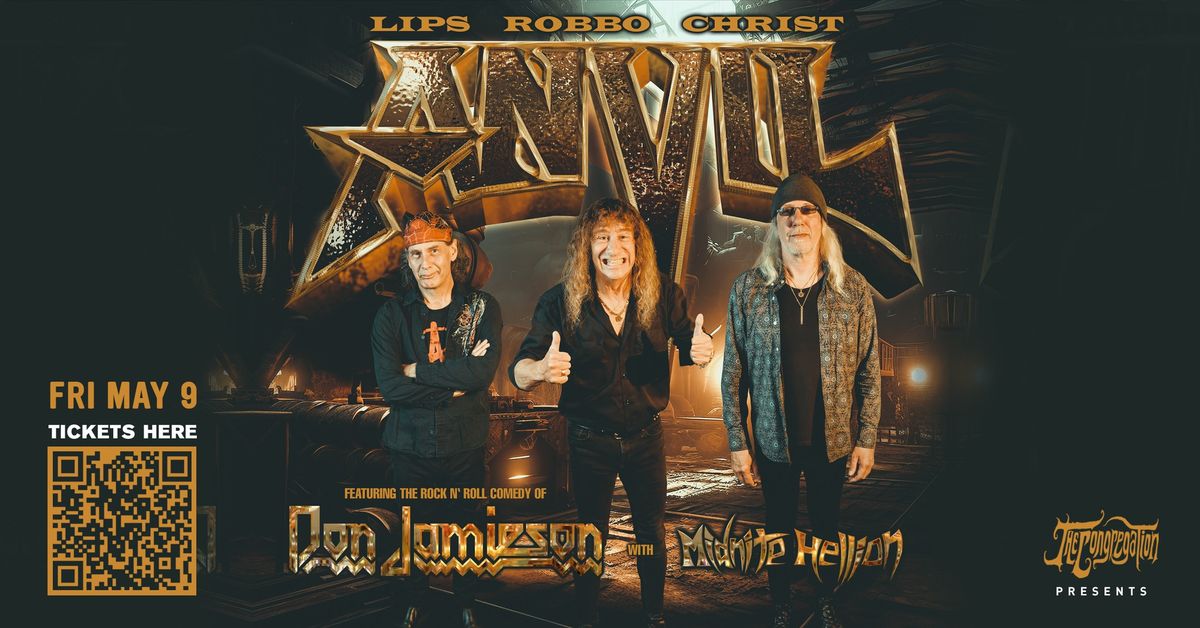 Anvil + Don Jamieson & more, live in West Chicago at The WC Social Club!