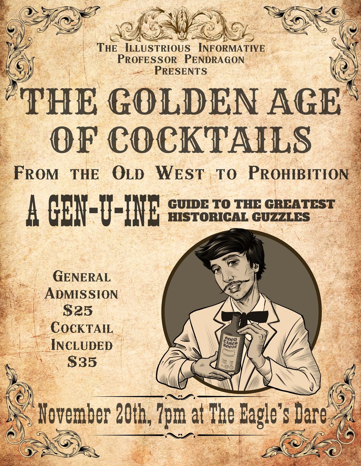 The Golden Age of Cocktails Tasting and History Lecture