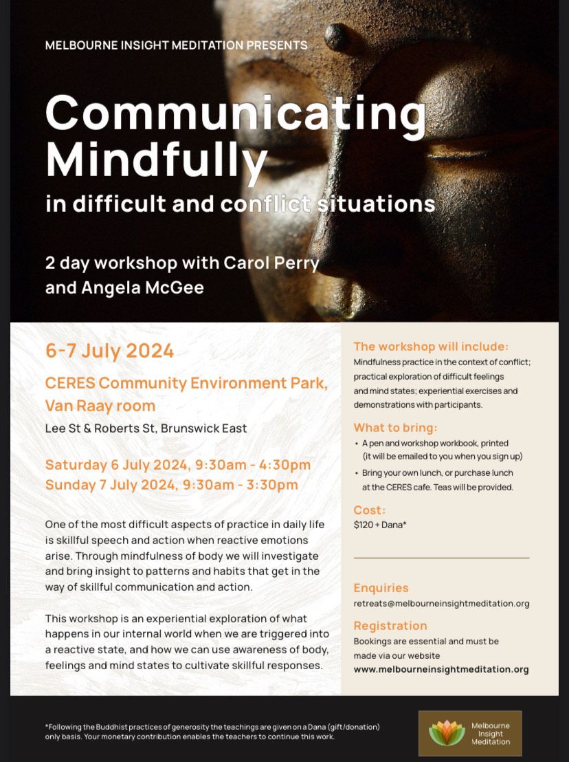 Communicating Mindfully Weekend Workshop with Carol Perry & Angela McGee