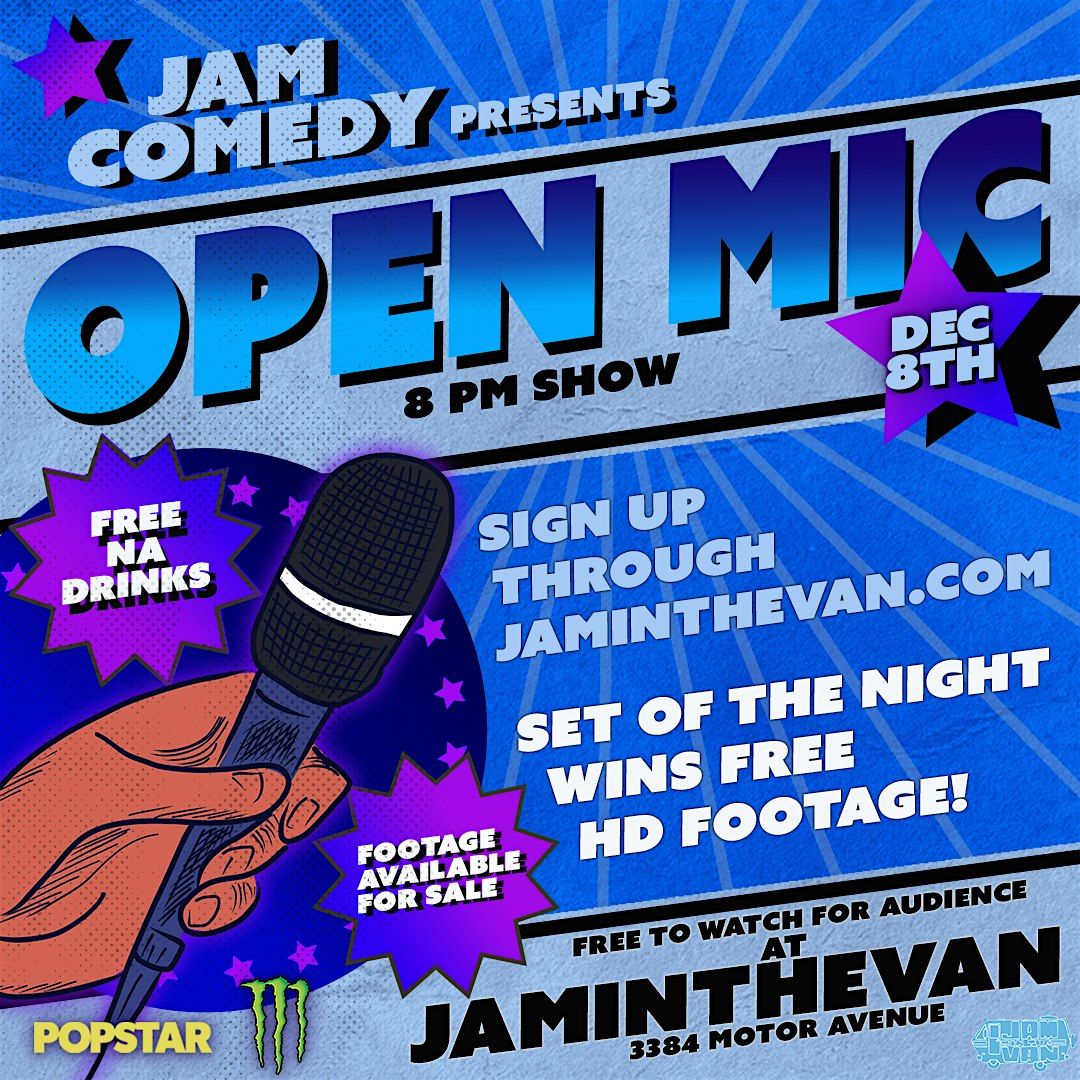Jam in the Van Open Mic December 8th - Los Angeles