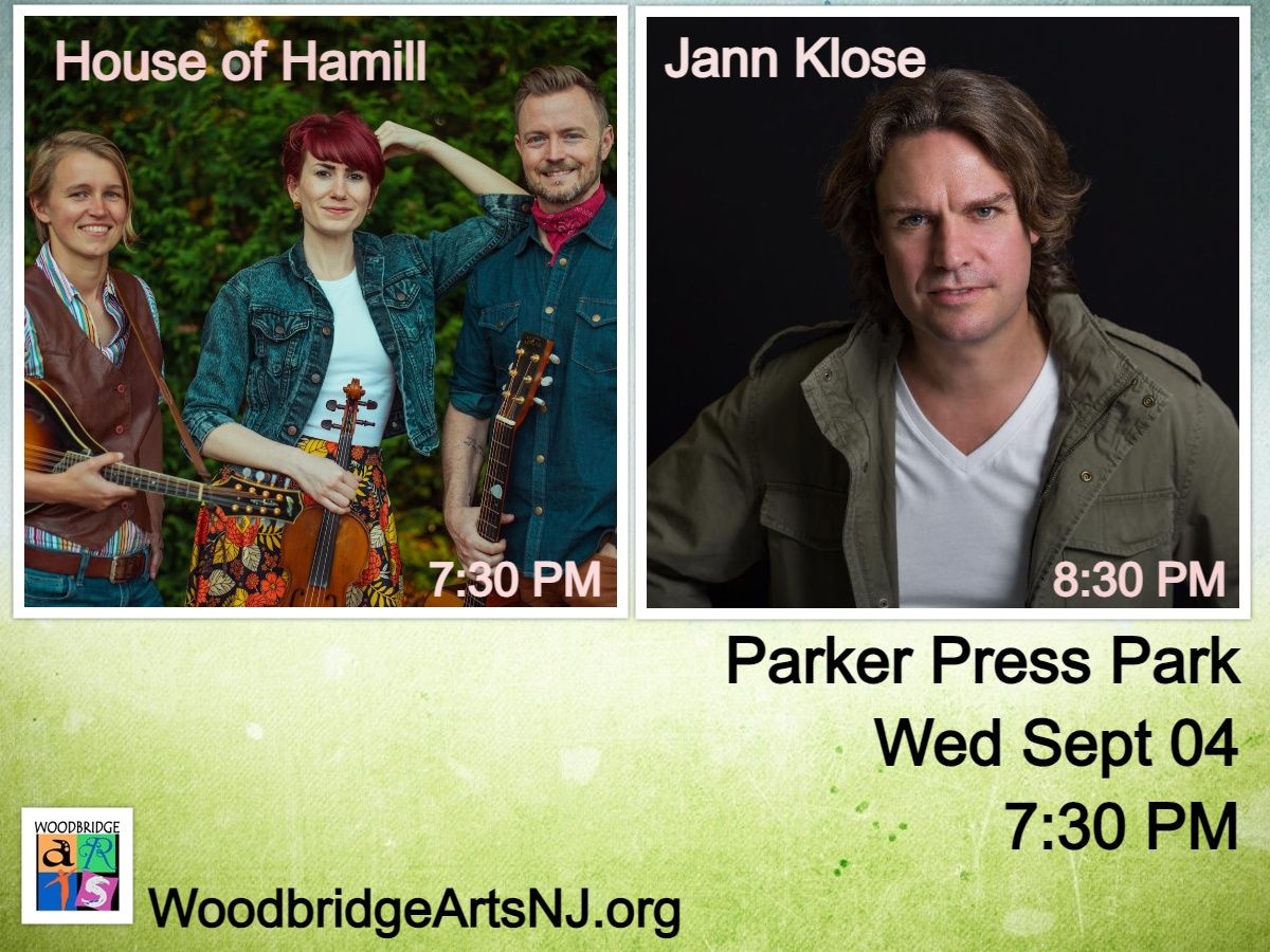 House of Hamill & Jann Klose Band co-bill in Parker Press Park