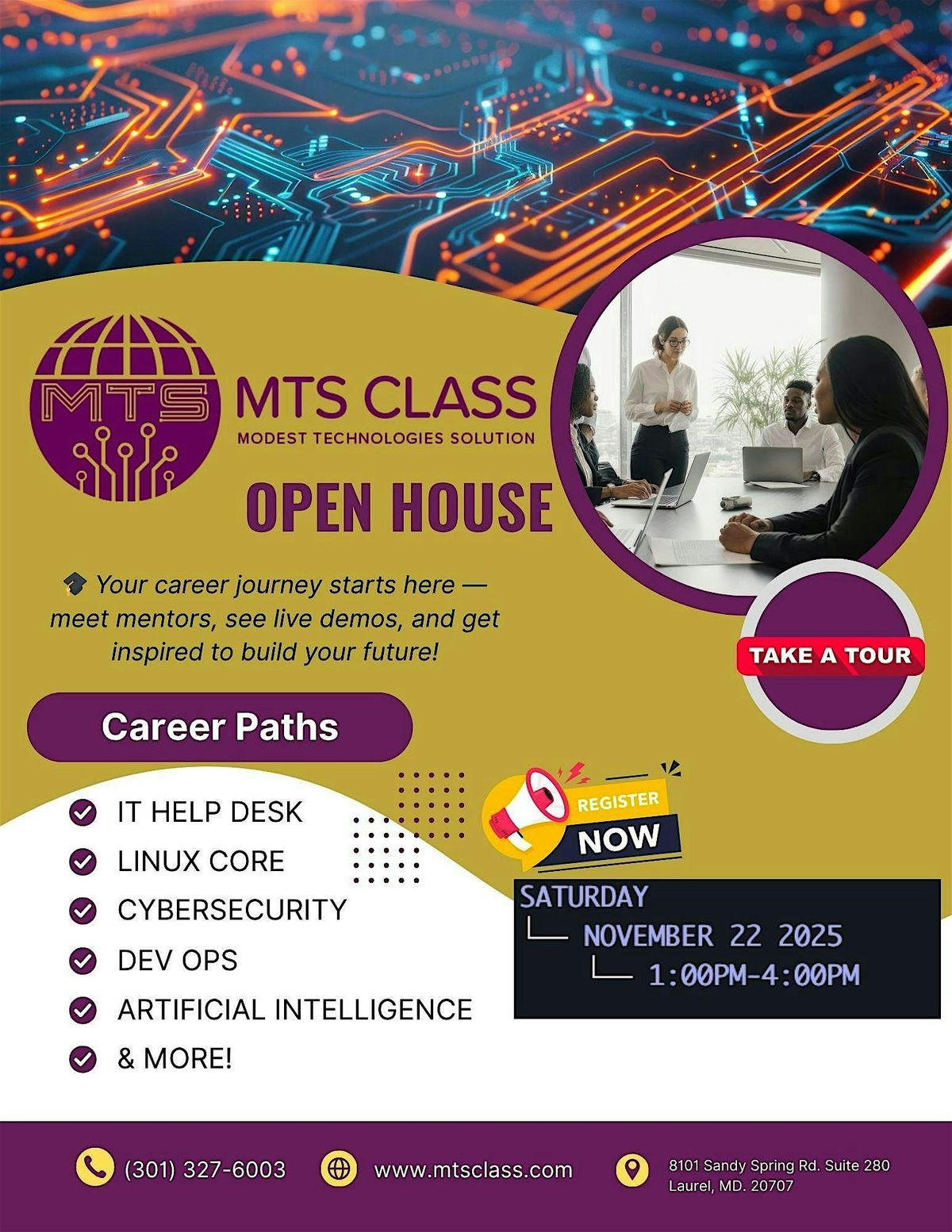 MTS Class Open House & Career Consultation