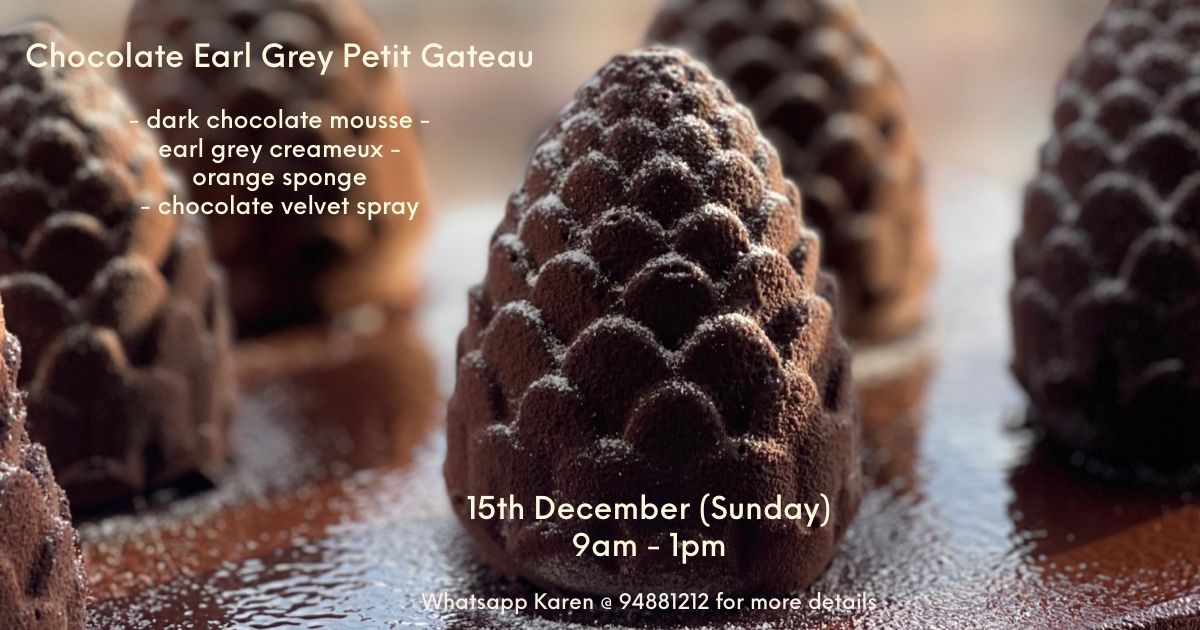 Christmas Specials; Chocolate Earl Grey Petit Gateau