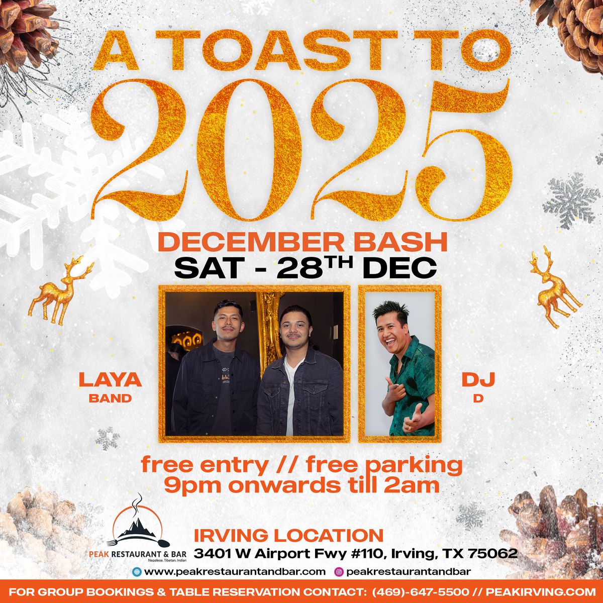 DECEMBER BASH W\/ LAYA BAND & DJ D