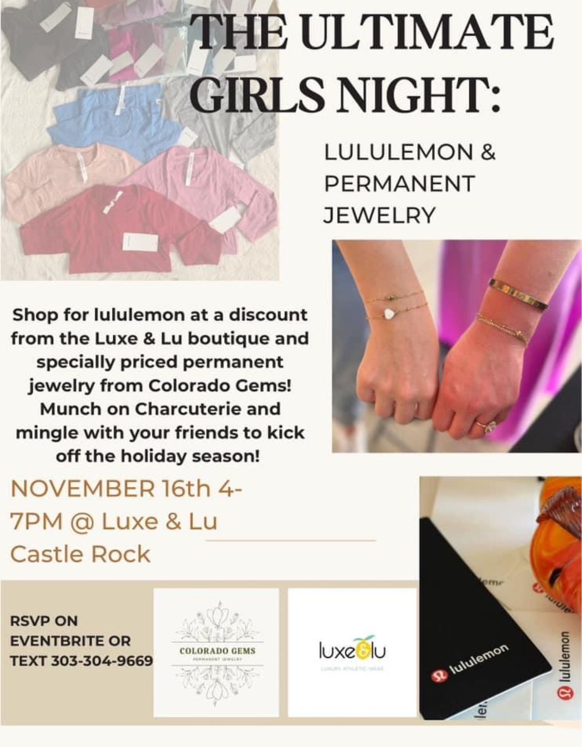 Lululemon & Permanent Jewelry Girls Night