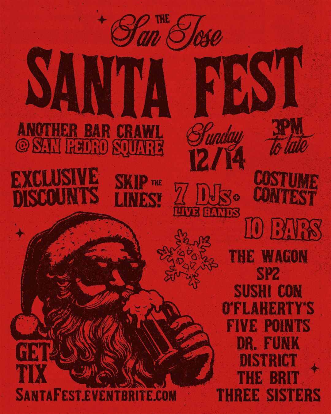 The San Jose SANTA FEST: Another Crawl @ San Pedro Square