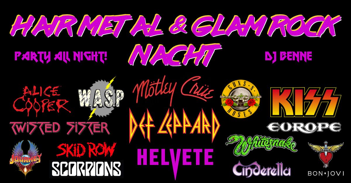 Hair Metal & Glam Rock Nacht