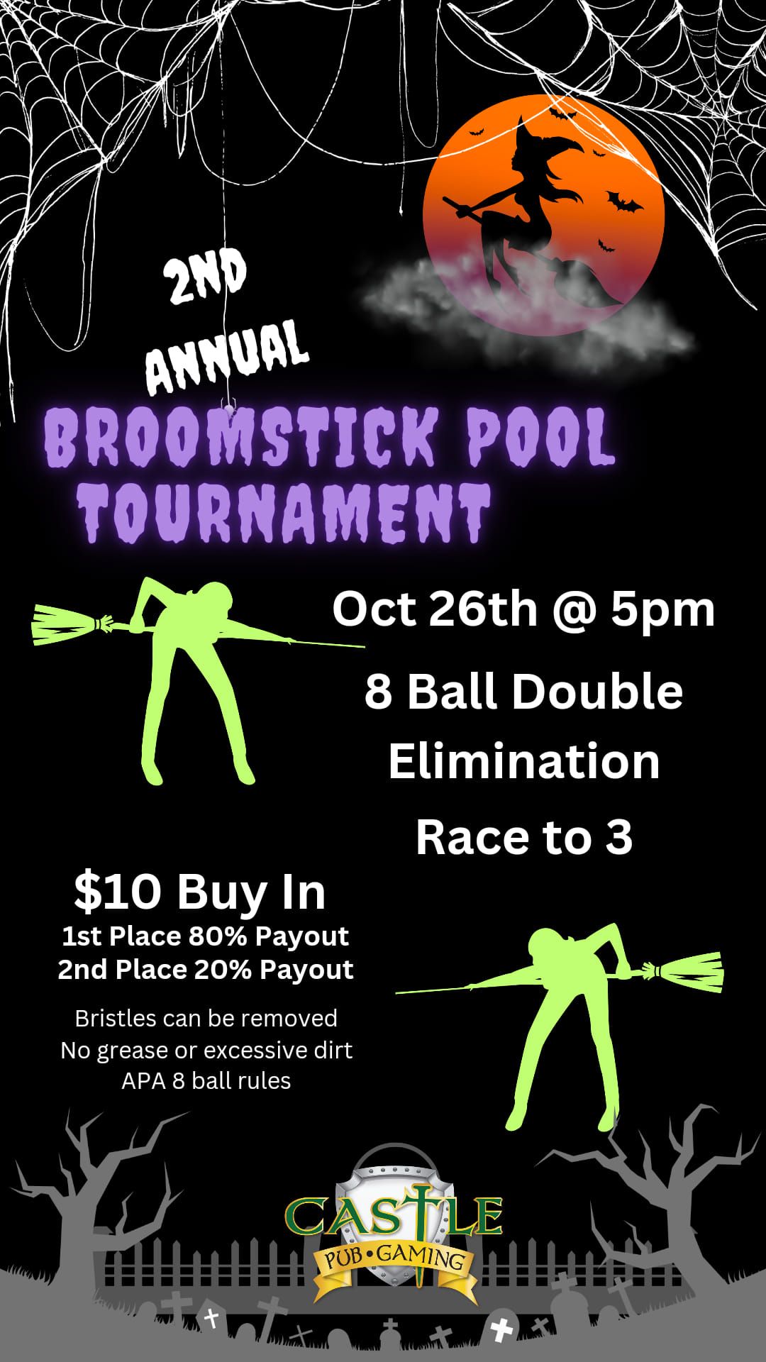 2nd Annual Broomstick Pool Tournament