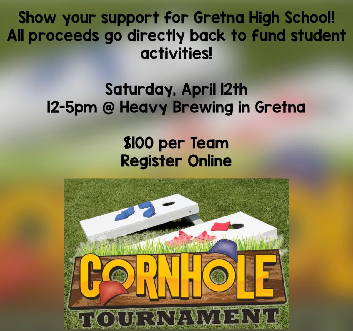 Gretna High School Cornhole Tournament