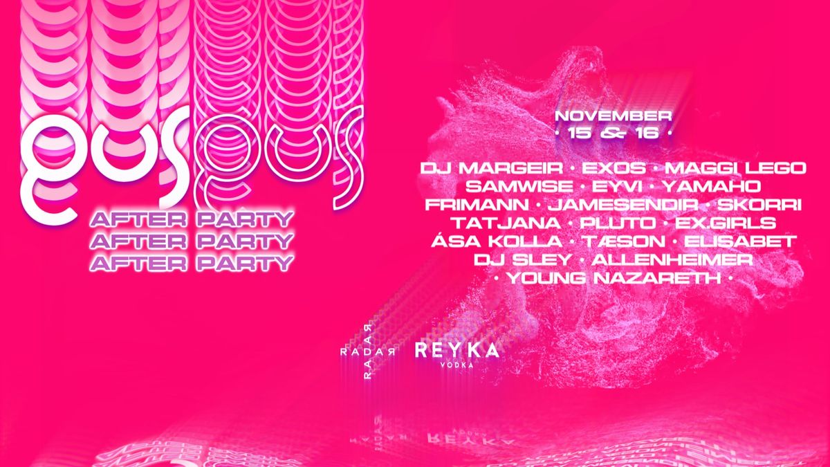 GusGus afterparty @ Radar Reykjav\u00edk