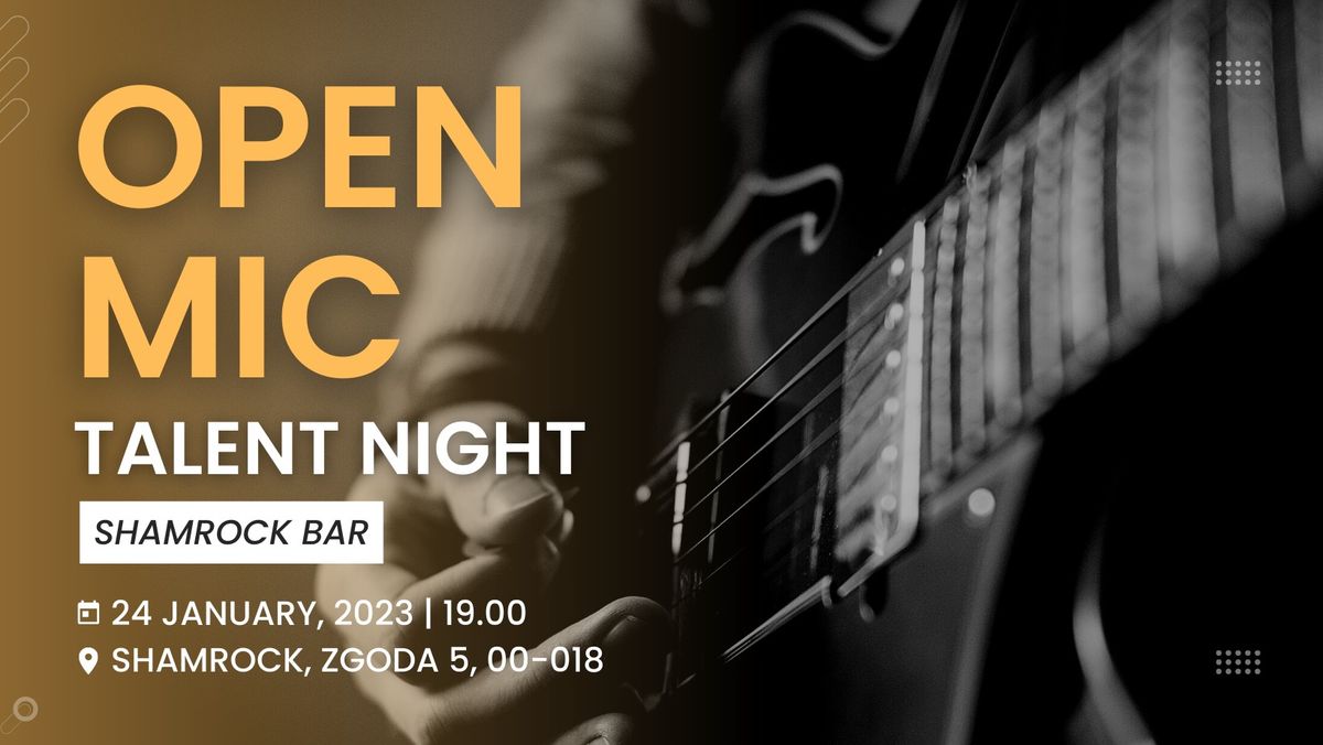 Open Mic Talent Night (FREE Drinks)