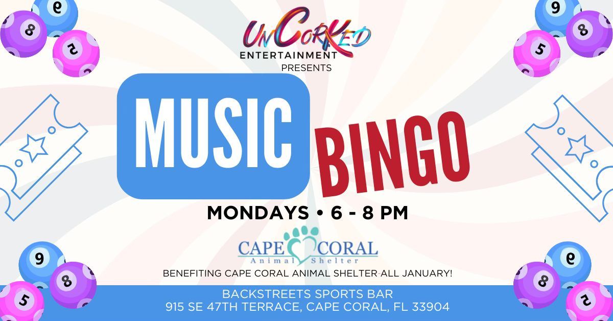 Music Bingo Benefiting Cape Coral Animal Shelter