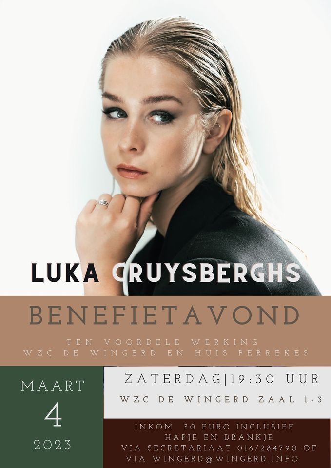 Benefiet met Luka Cruysberghs VOLZET