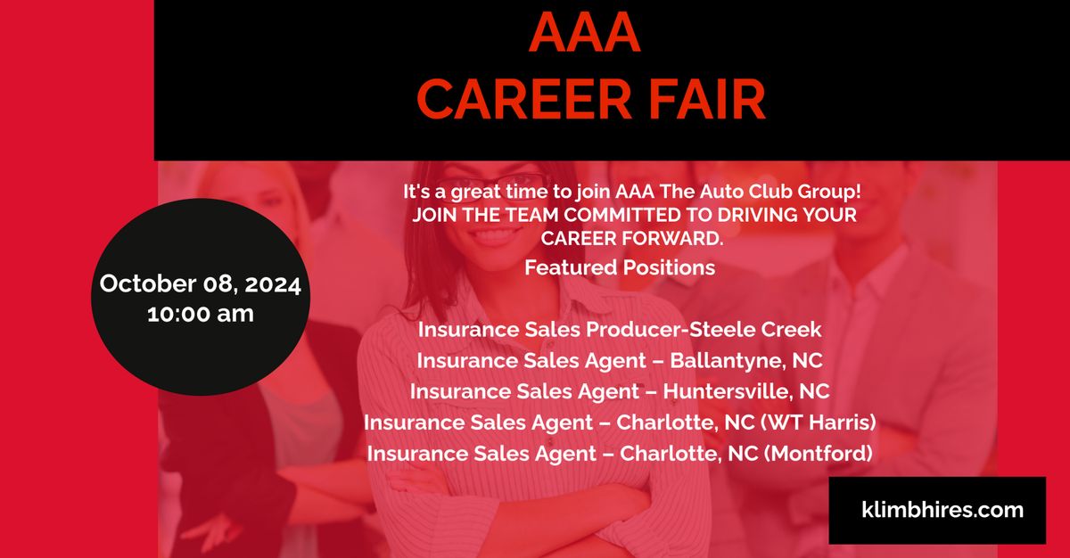 AAA Career Fair and Networking Event - Charlotte