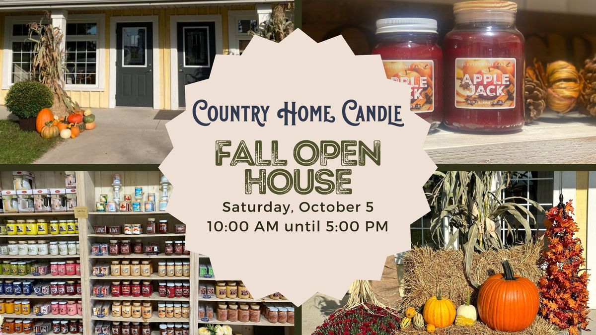 Country Home Candle Fall Open House