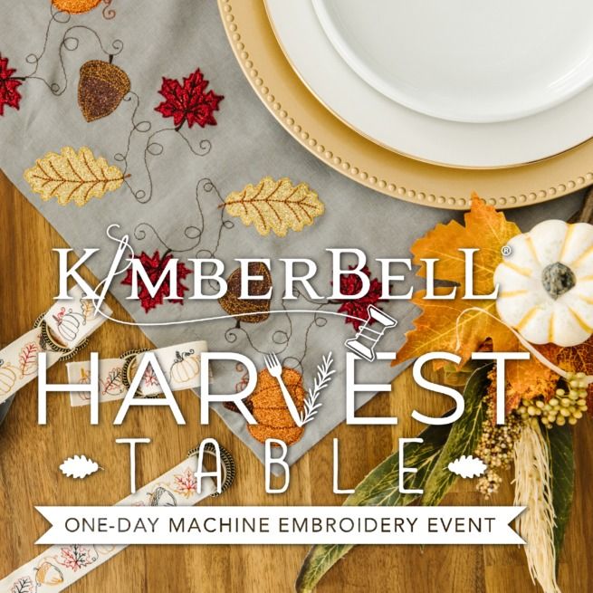 BOULDER Kimberbell Harvest Table Machine Embroidery!, Vacuums R US & Sewing Too Boulder Store