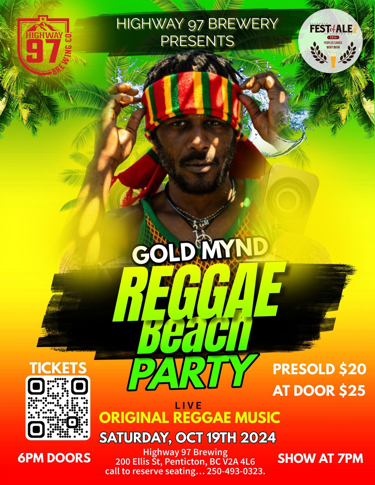 Gold Mynd Reggae Beach Party