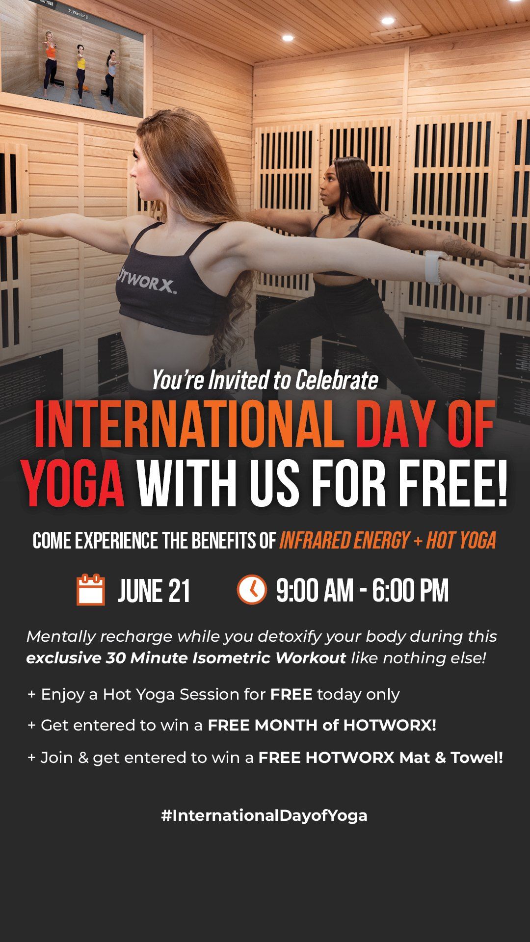 Celebrate International Day of Yoga at HOTWORX Lakeland 