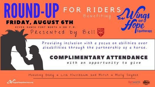 Wings of Hope Round-Up for Riders