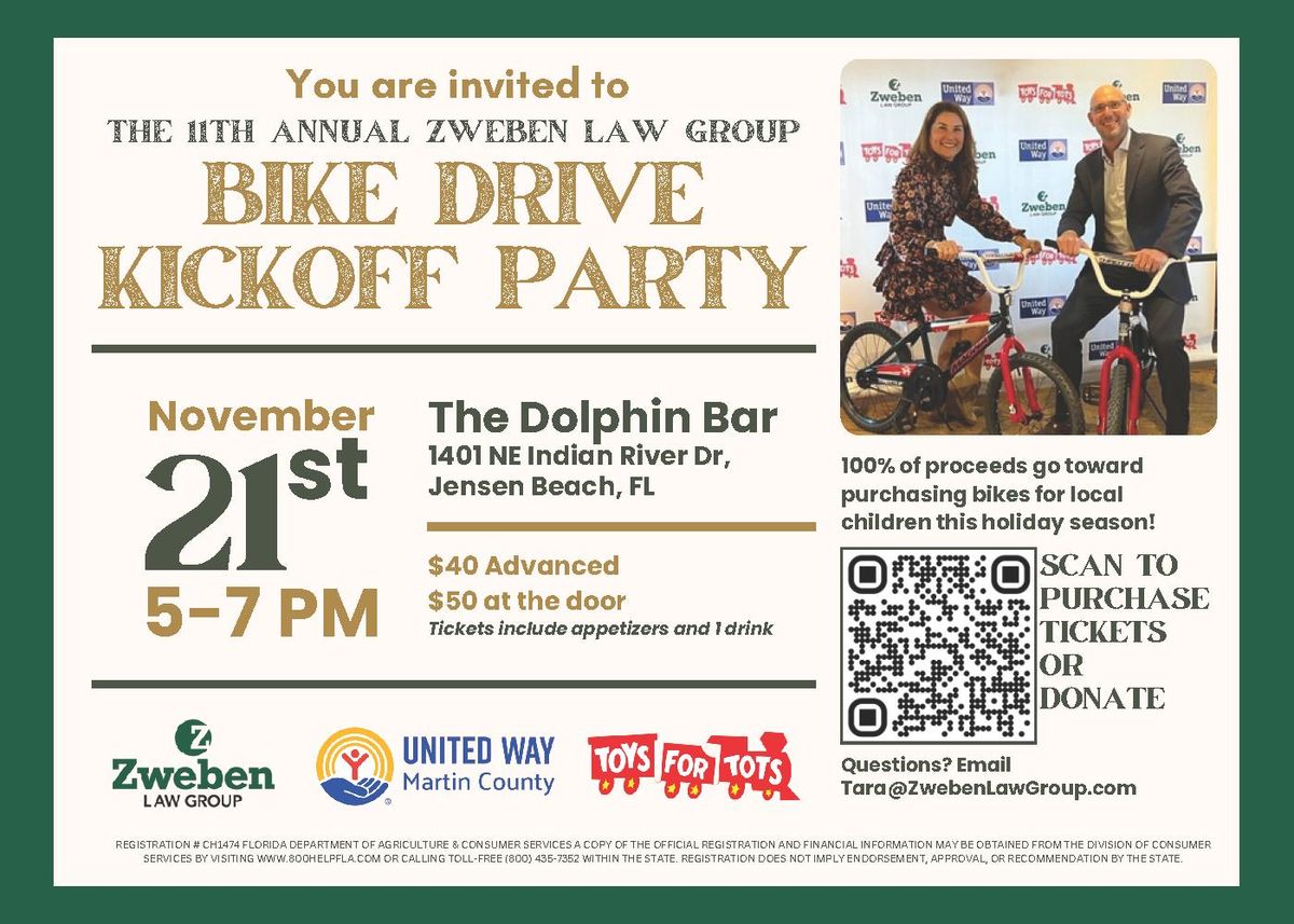 Zweben Bike Drive Kickoff Party