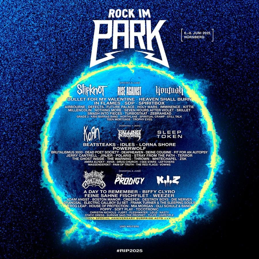 Rock im Park Festival 2025 - 3-Day Pass - Slipknot, Korn, Bring Me the Horizon & The Prodigy Tickets