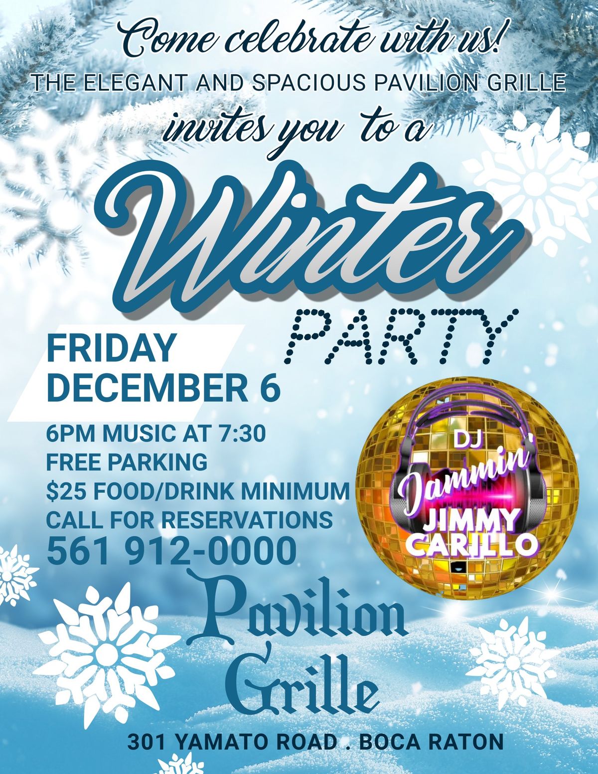 Winter Dance Party at the Pavilion Grille