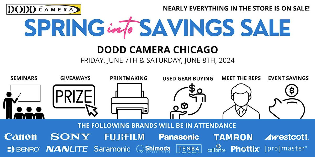 Spring into Savings Sale at Dodd Camera Chicago