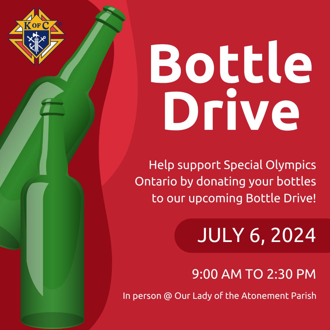 Summer Bottle Drive for Special Olympics 