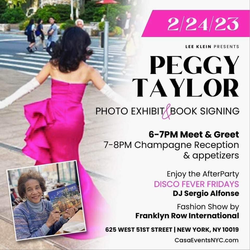 Peggy Taylor Book Signing for \u201cStreeteries\u201d and Photo Exhibition