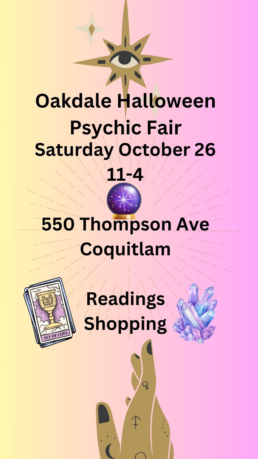 Oakdale Psychic Fair and Halloween Market!