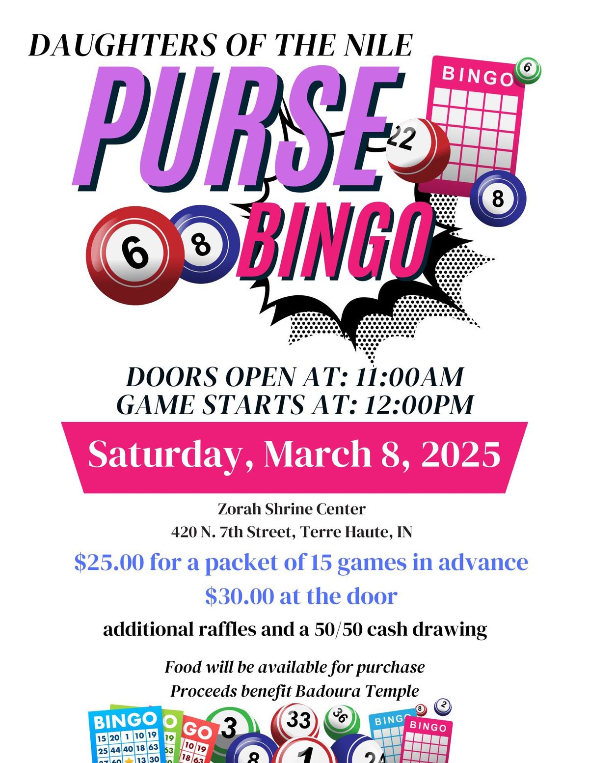 Purse Bingo 