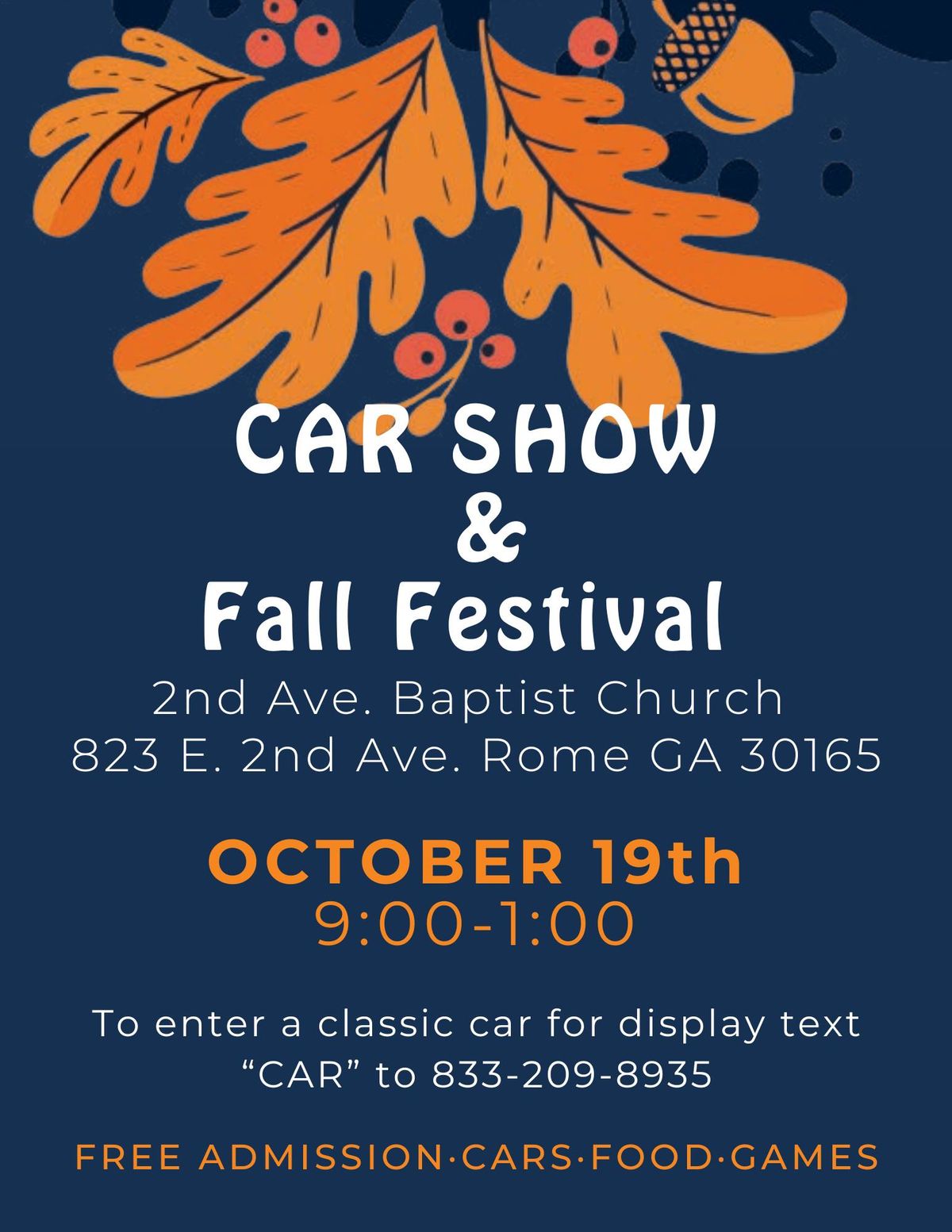 Car Show and Fall Festival 