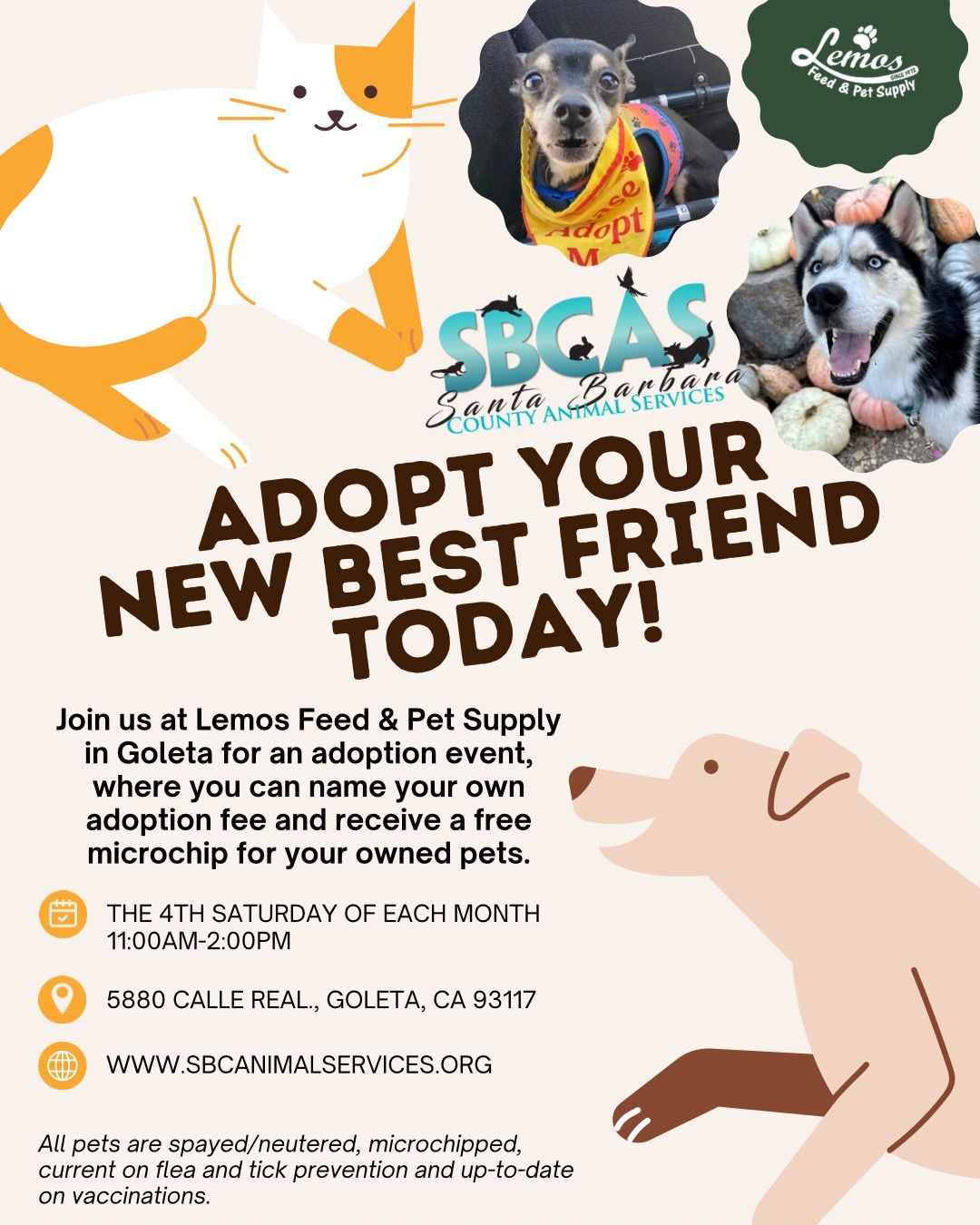 Lemos Feed & Pet Supply Adoption Event