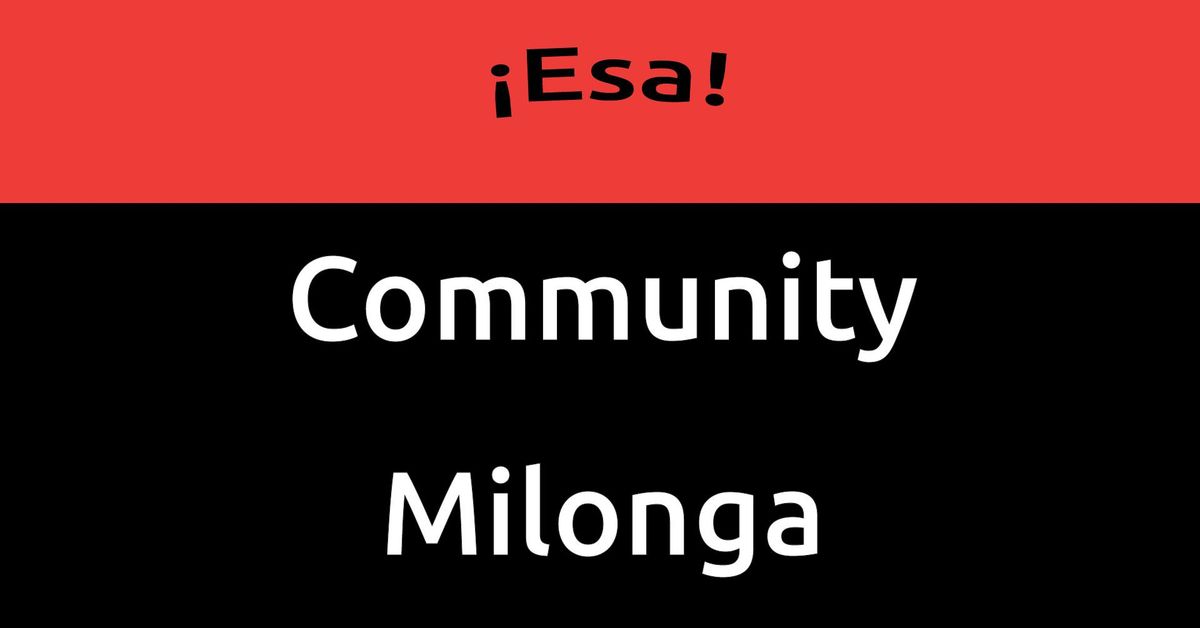 Community Milonga