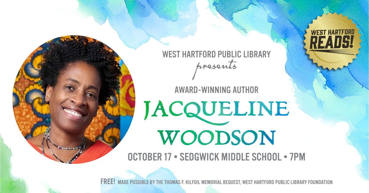 West Hartford Reads! Author Jacqueline Woodson