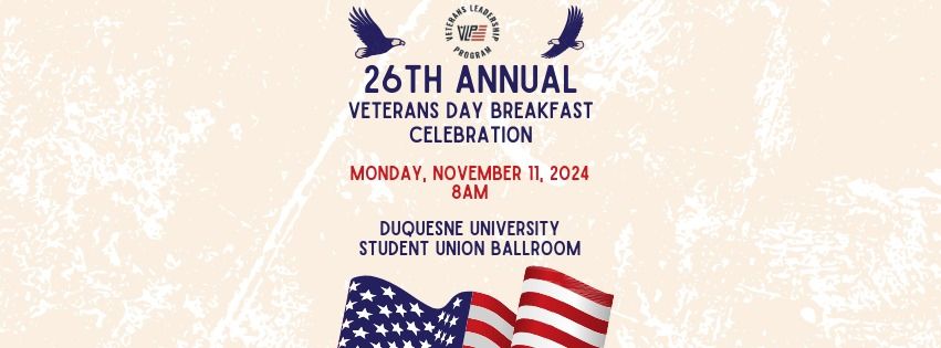 26th Annual Veterans Day Breakfast Celebration