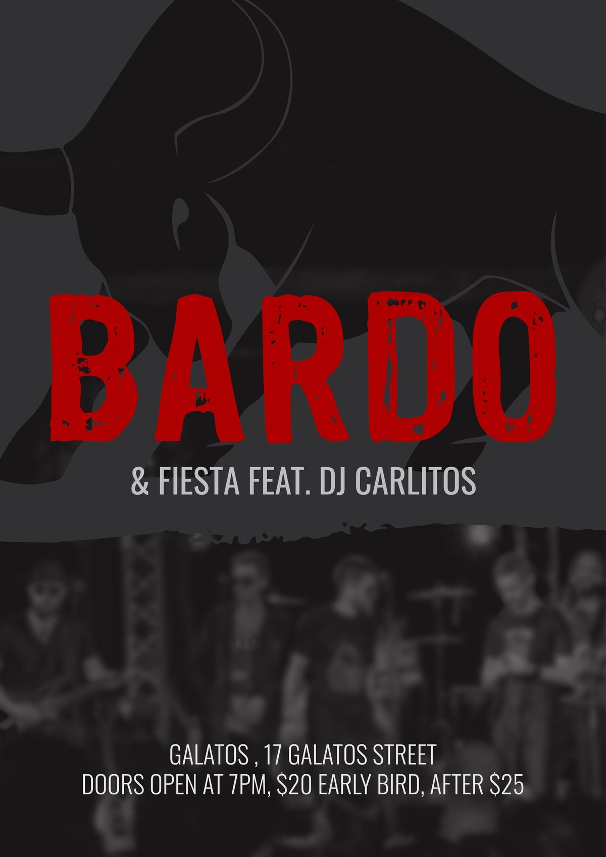 BARDO - Rock in Spanish & Fiesta at Galatos