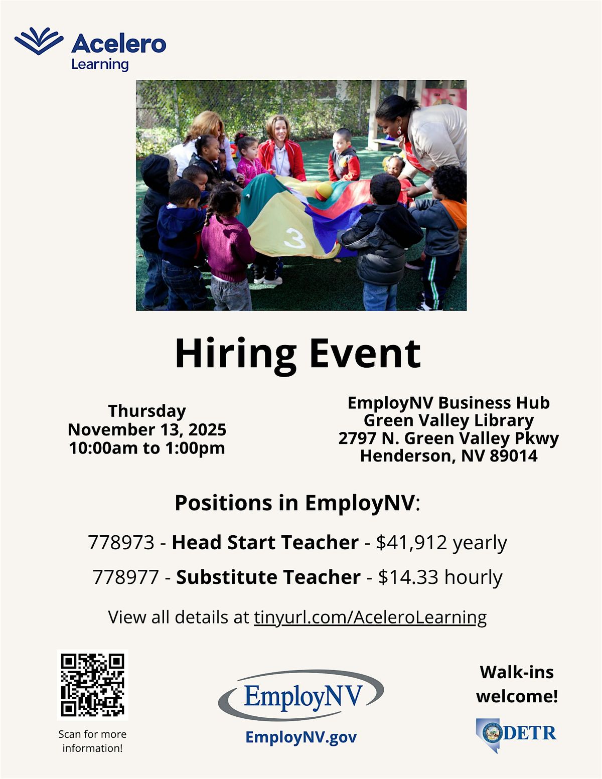 Acelero Learning Hiring Event