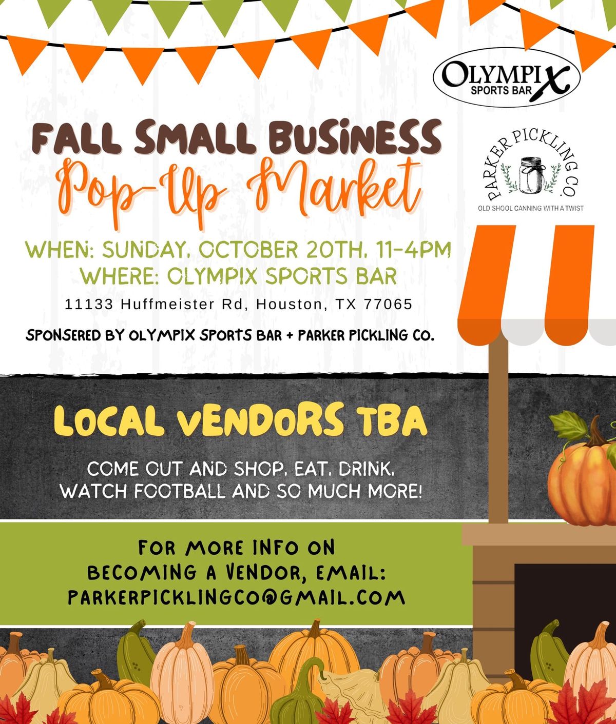 Fall Small Business Pop Up Market 