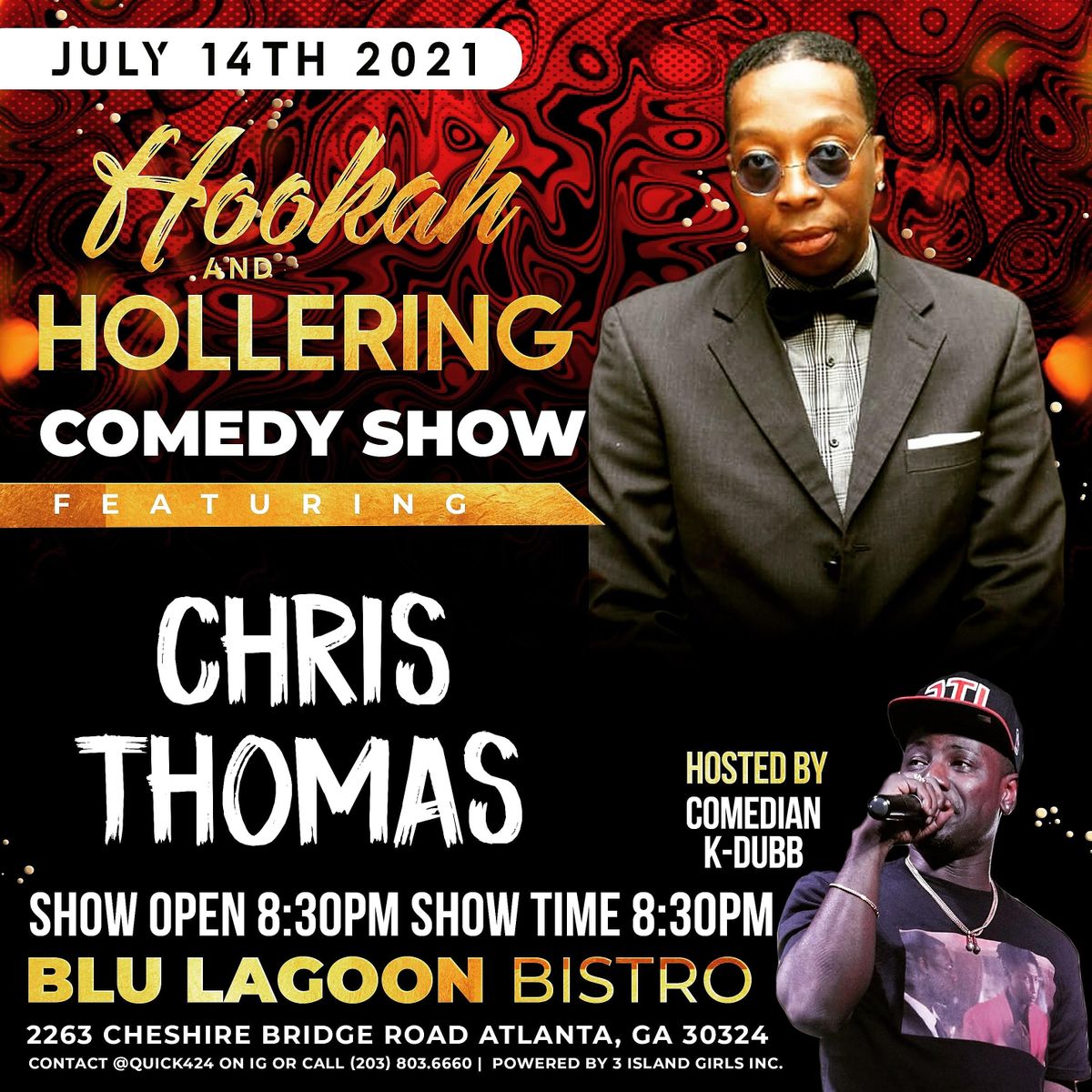 Hookah and Hollering Free Comedy Night