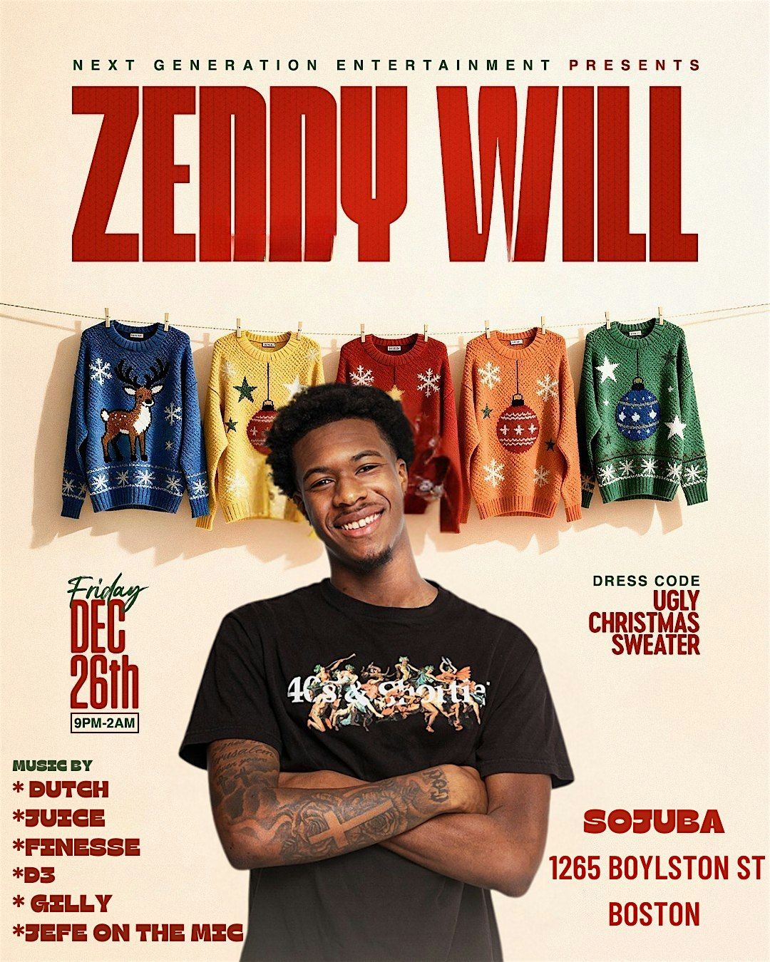 ZEDDY WILL LIVE - UGLY SWEATER PARTY