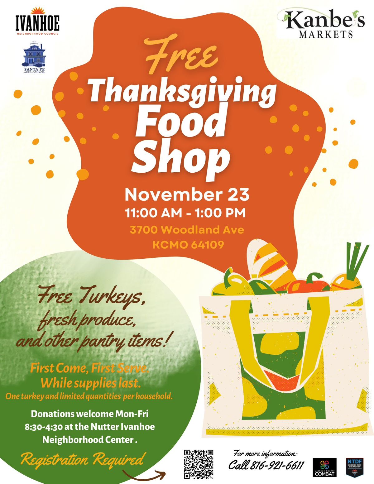 Ivanhoe Free Thanksgiving Food Shop 